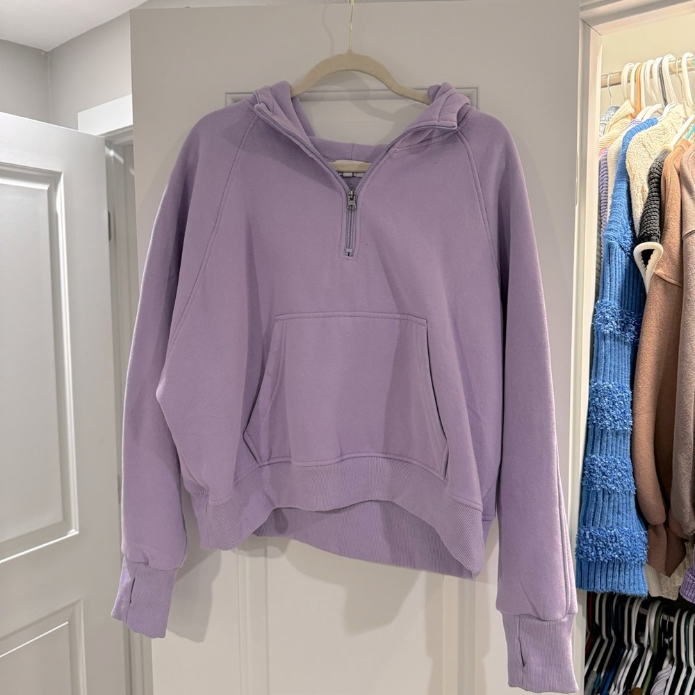 Purple Half Zip Hoodie